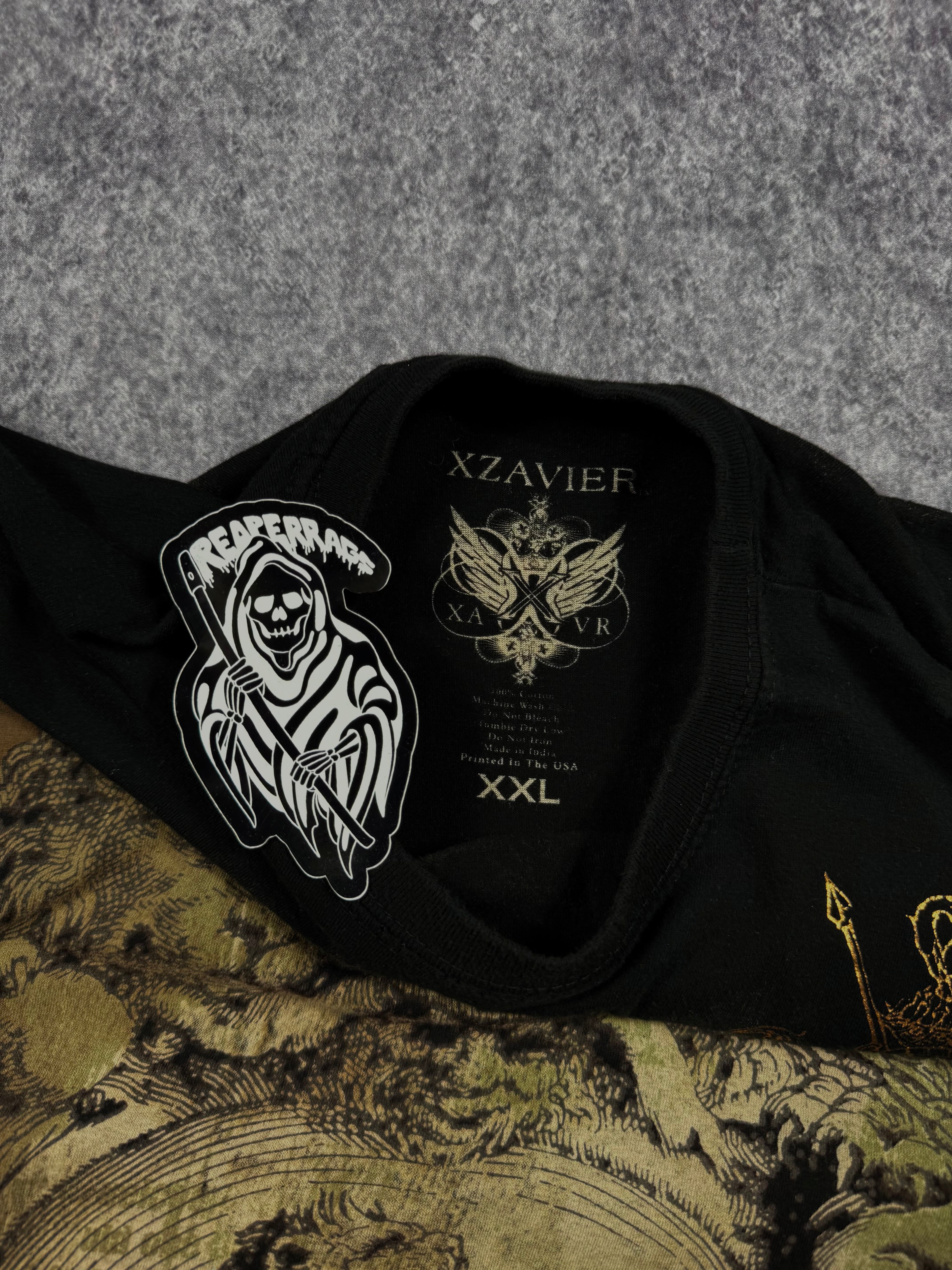 (rare) 2000s xzavier chrome shirt (XL)