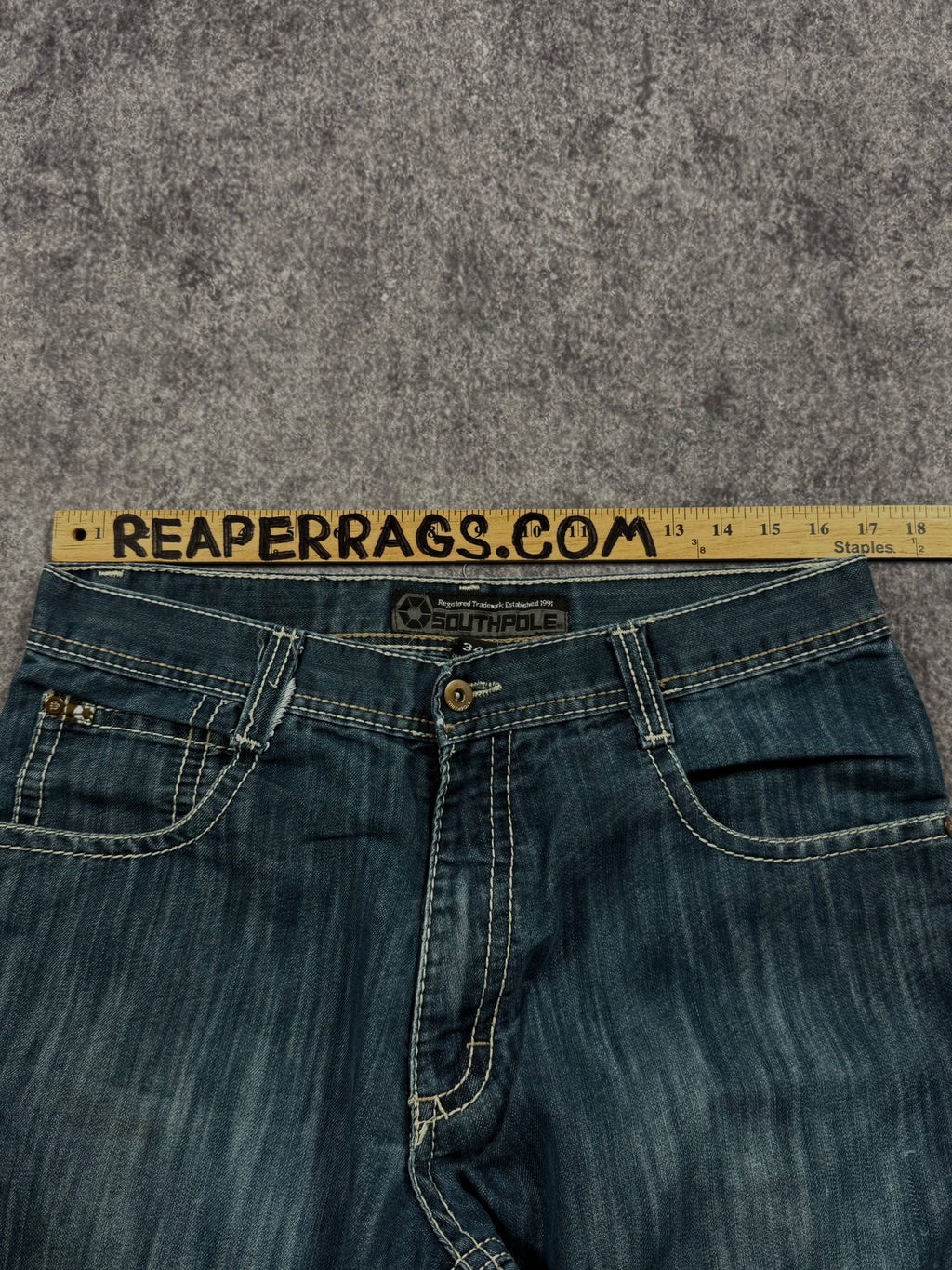 2000s southpole brown tan jeans (34x30)
