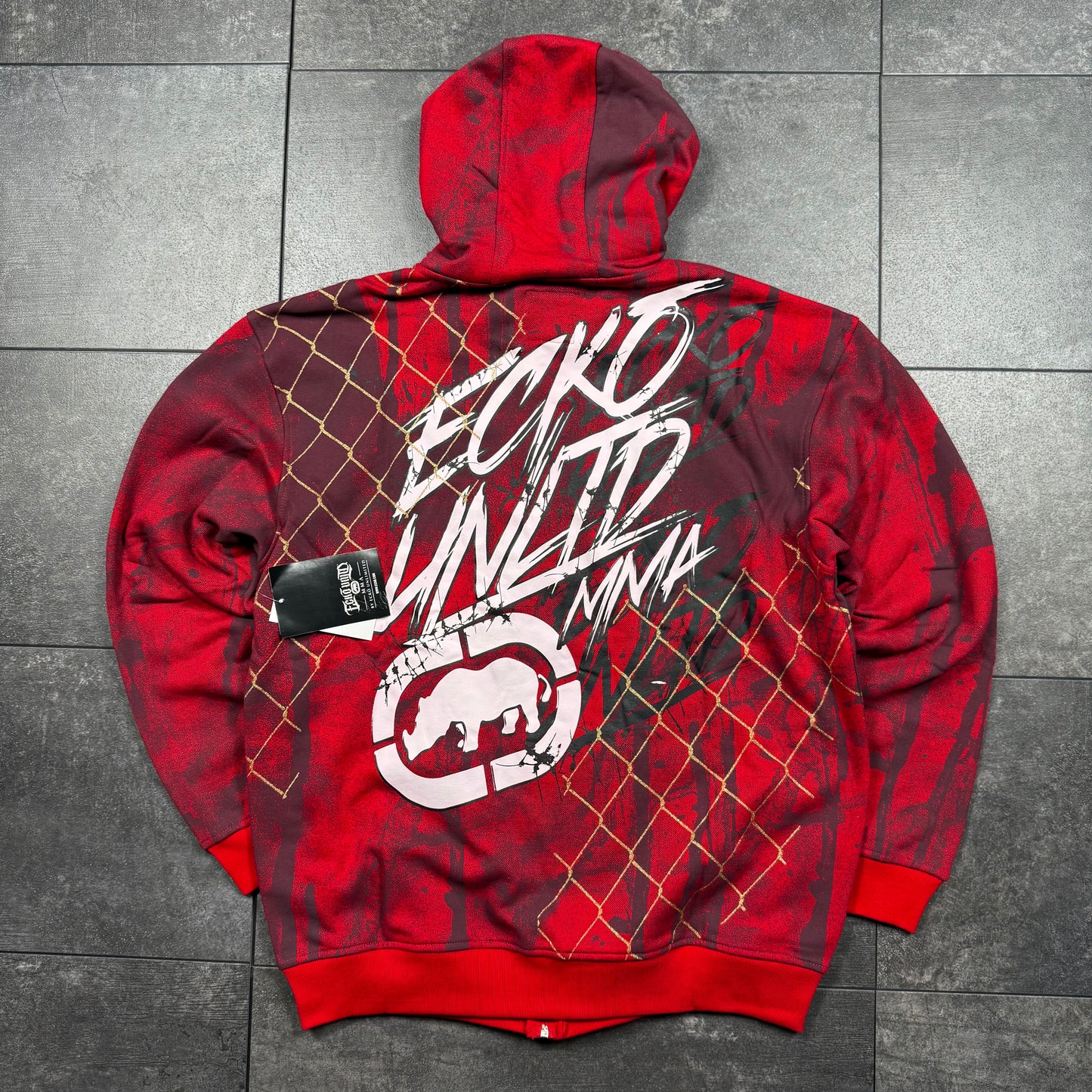 Y2K Deadstock Ecko Unltd. Chainlink Zip-Up Hoodie