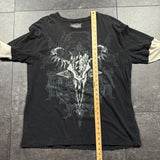 2000s Distressed MMA Elite Layered Long Sleeve Shirt (XL)