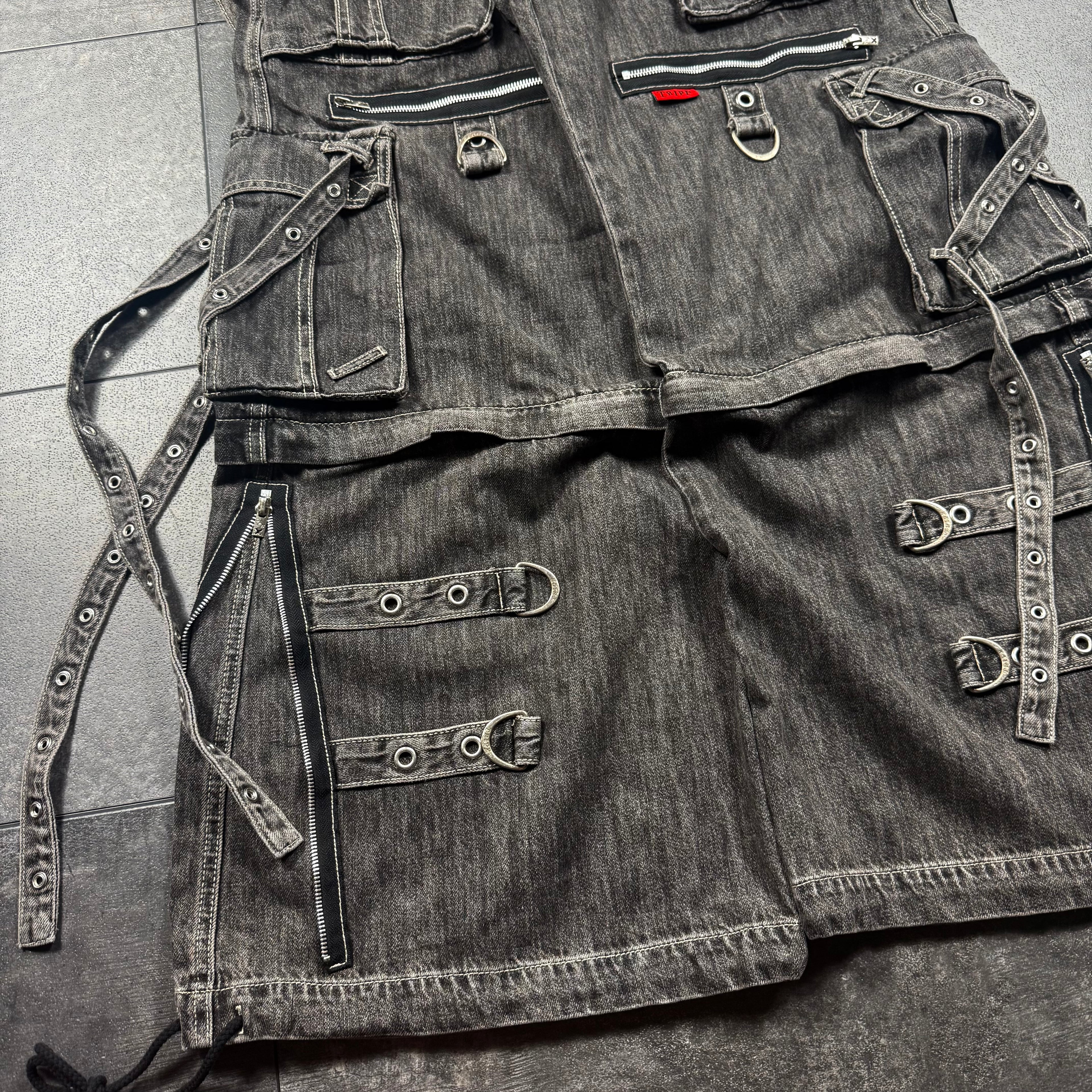NWT 2000s Tripp NYC X-Strap Zip-Off Pant