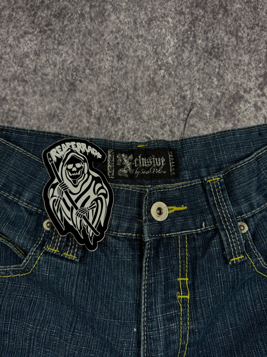 (rare) 2000s southpole exclusive black tab jeans (30x30)