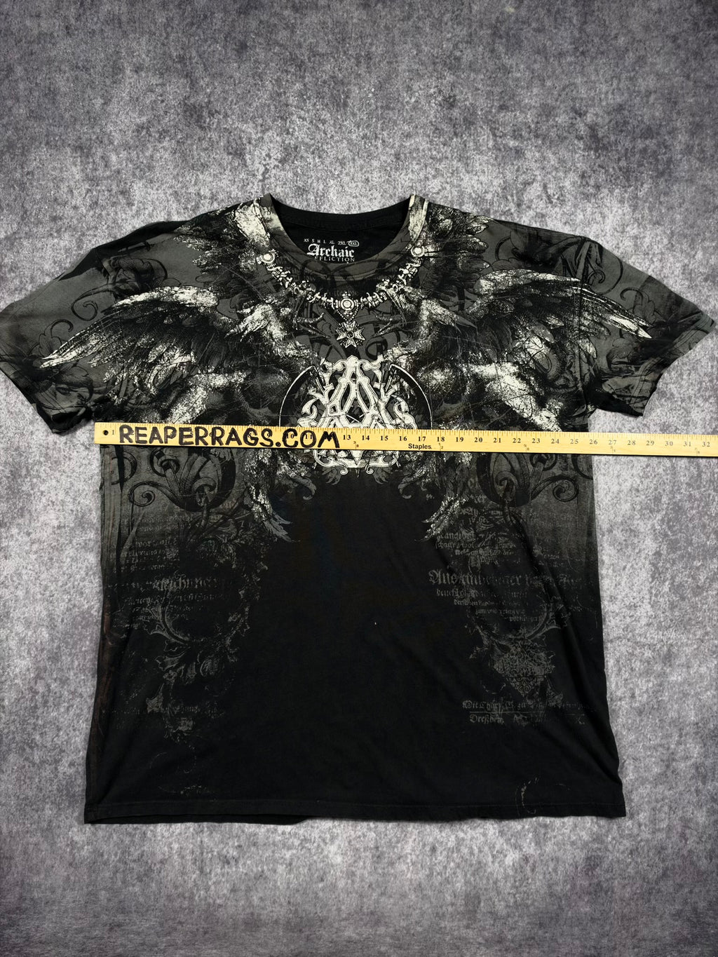 (RARE) 2000S ARCHAIC X AFFLCTION SHIRT (XXL)