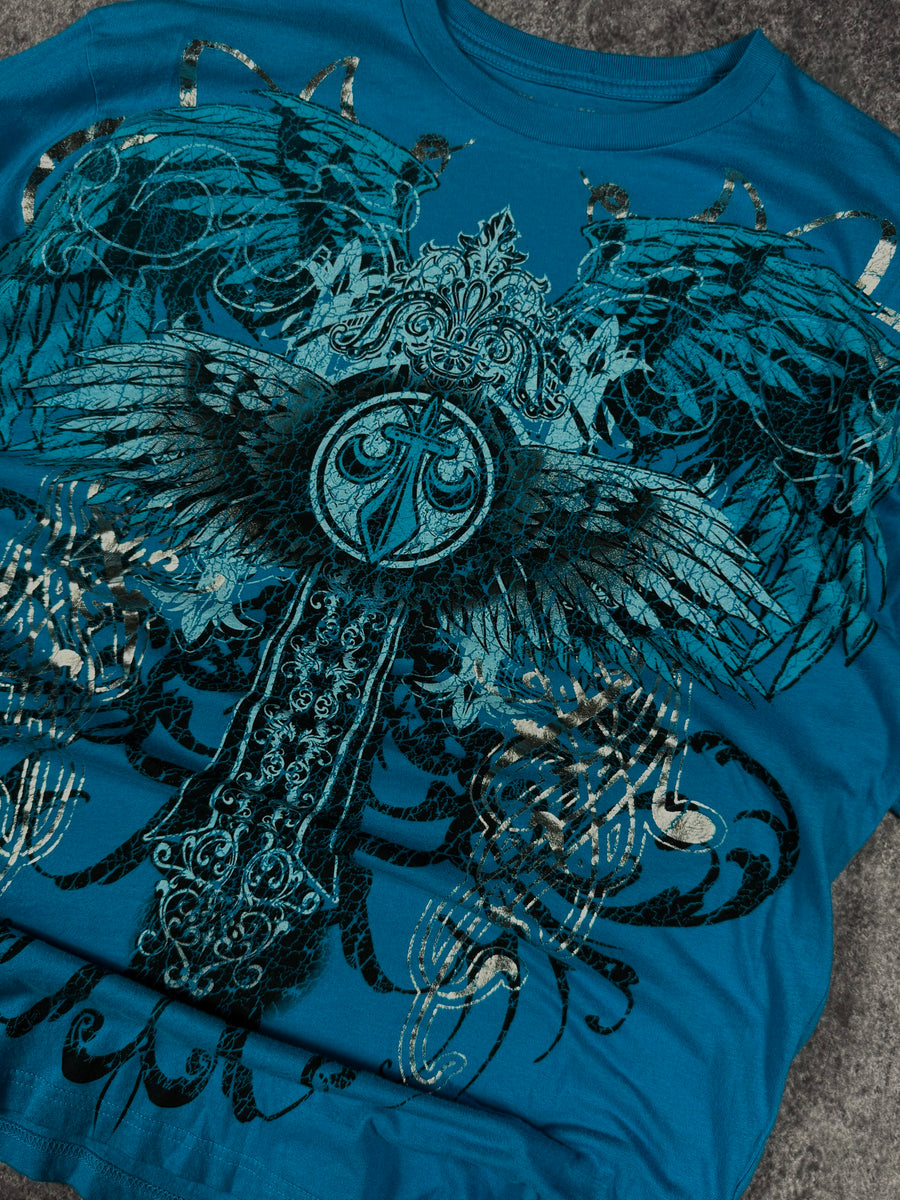 (rare) 2000s apotasy chrome shirt (L)