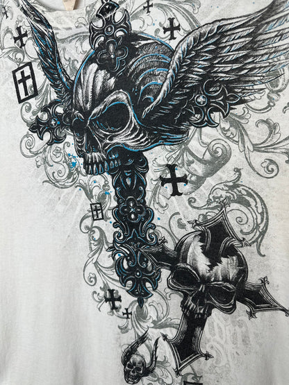 Cyber Skull & Wings Tshirt (L)