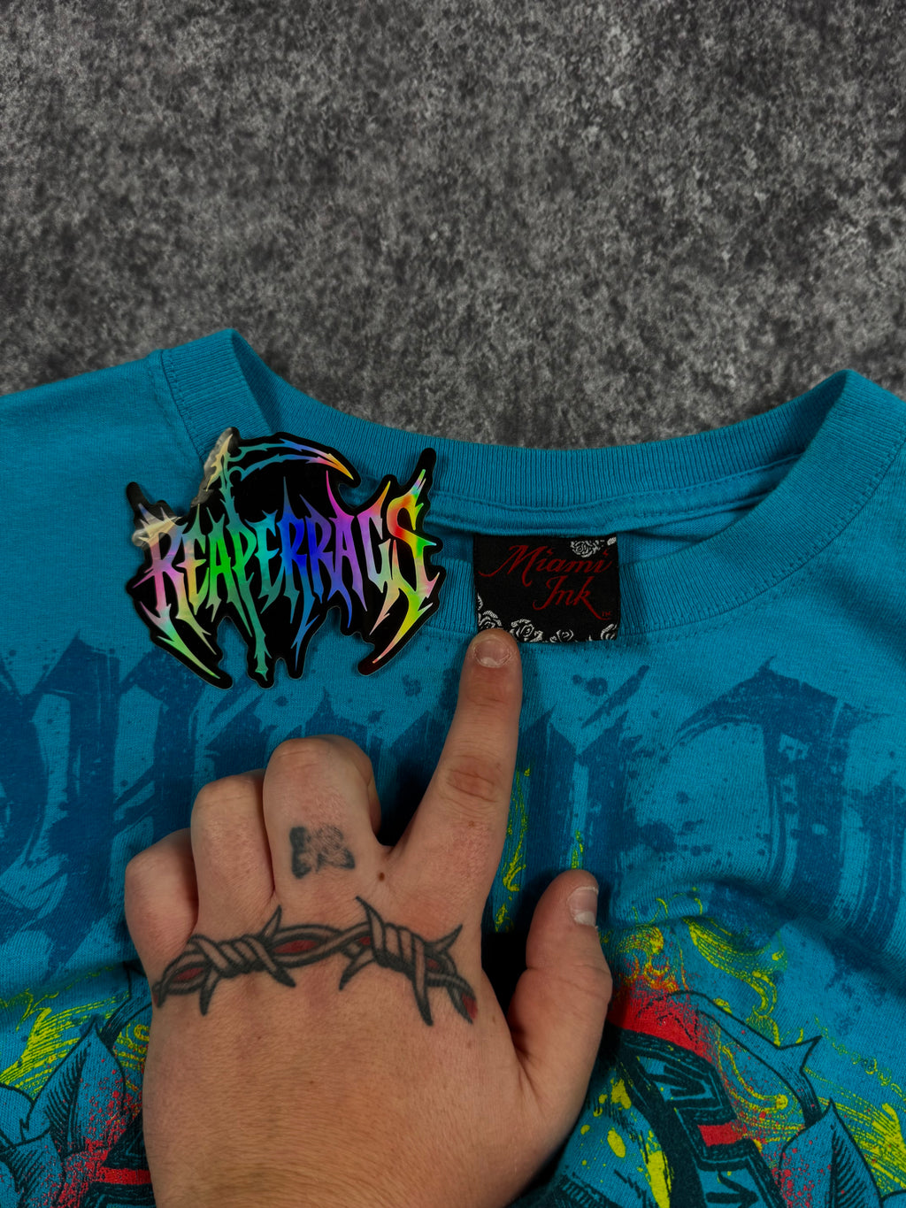 (rare) 2000s miami ink shirt (L)