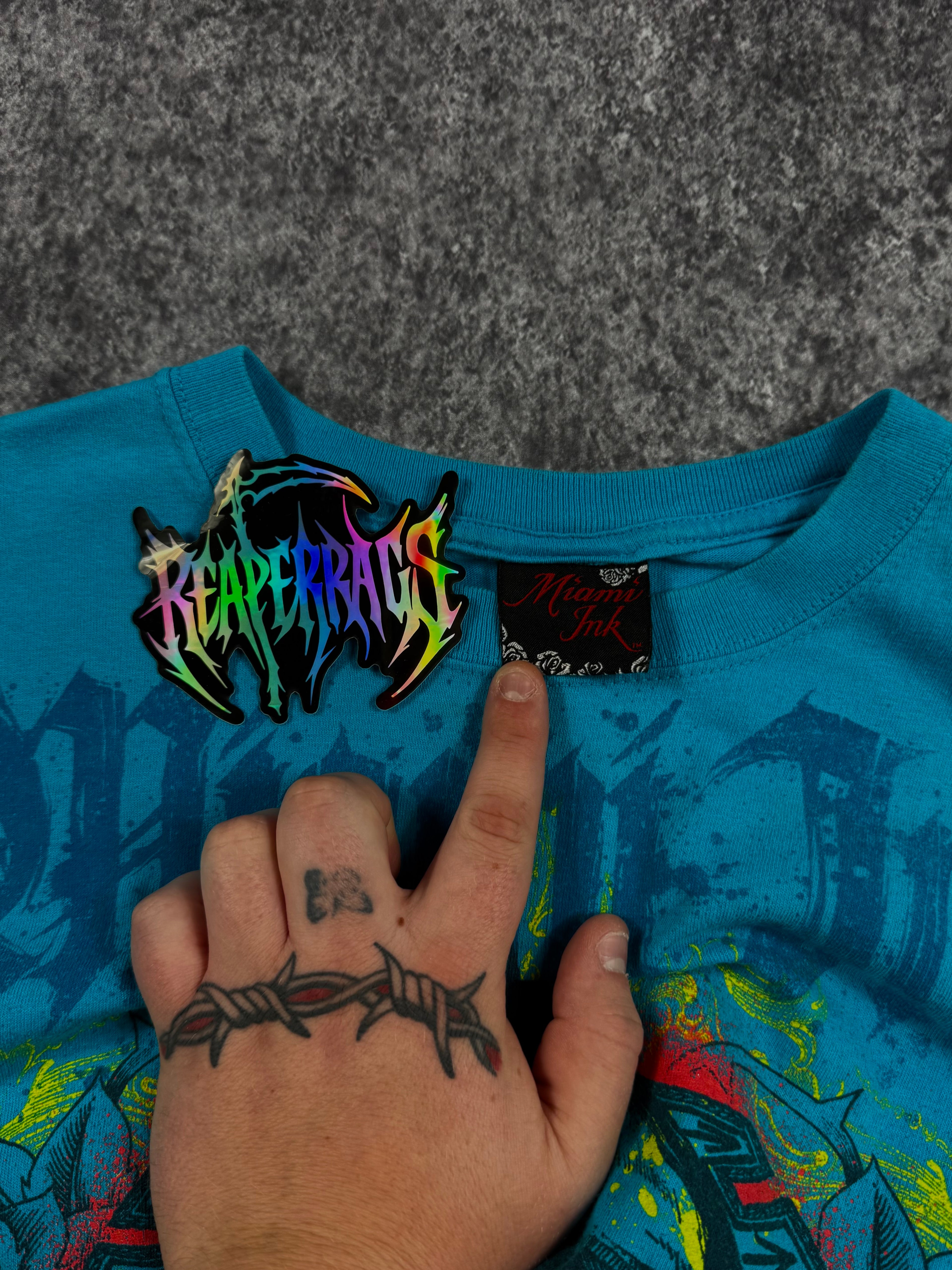 (rare) 2000s miami ink shirt (L)
