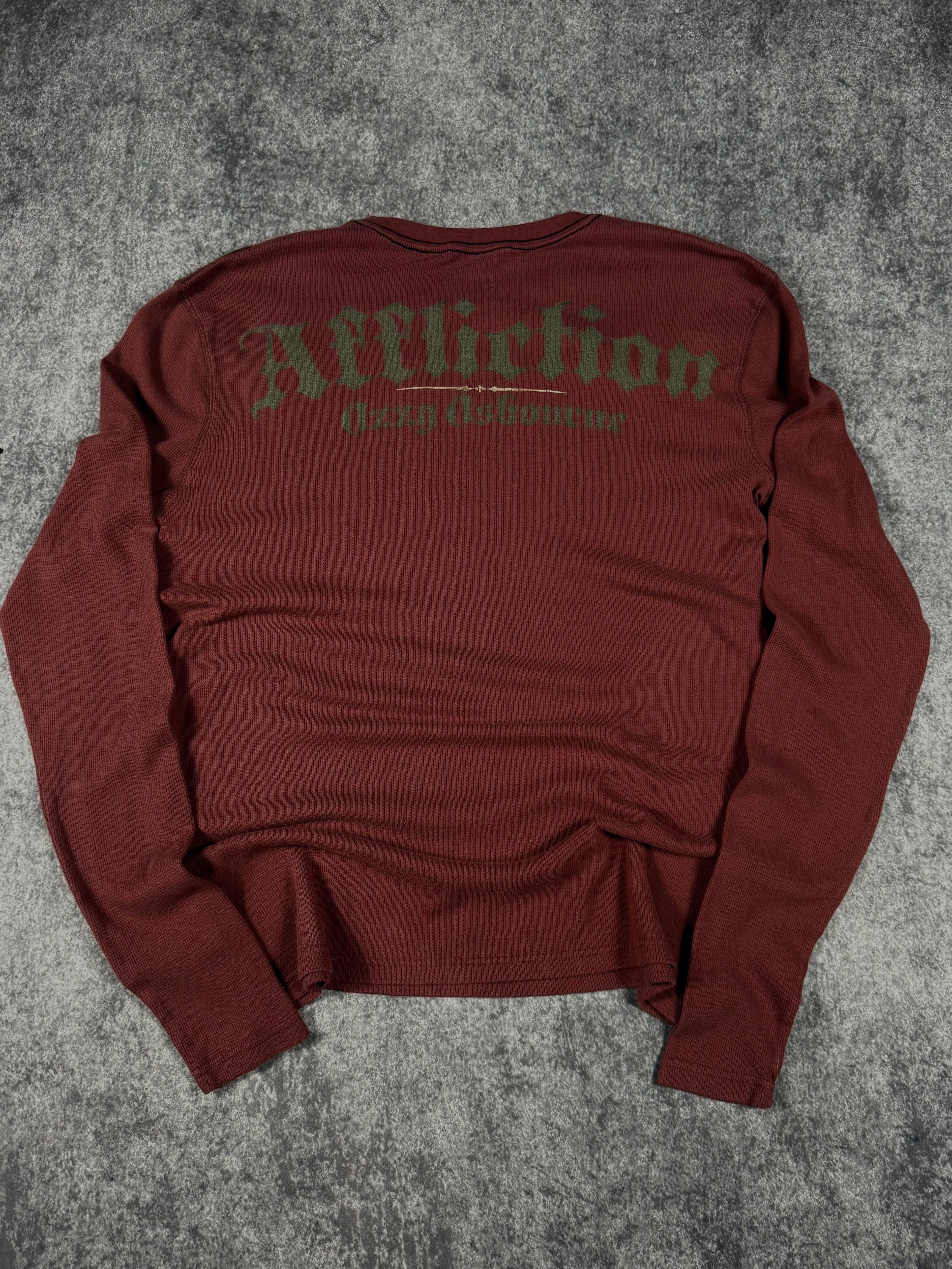 (rare) 2000s affliction x ozzy osbourne thermal (L)