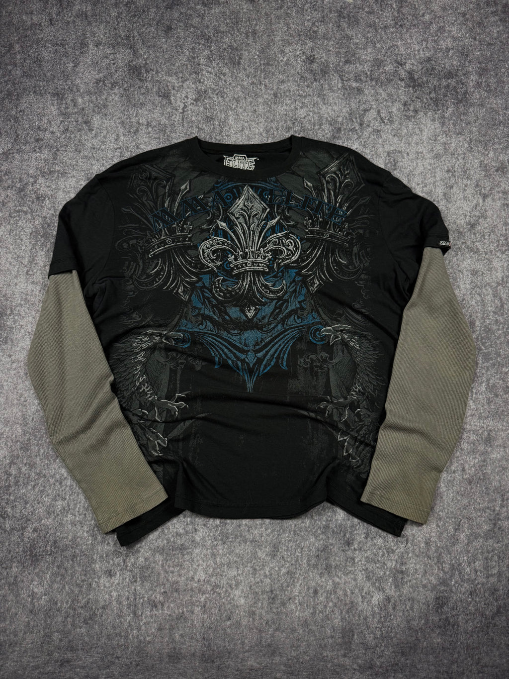 (rare) 2000s mma elite layered shirt (XXL)