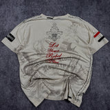 2000s rebel spirit rhinestone shirt (L)