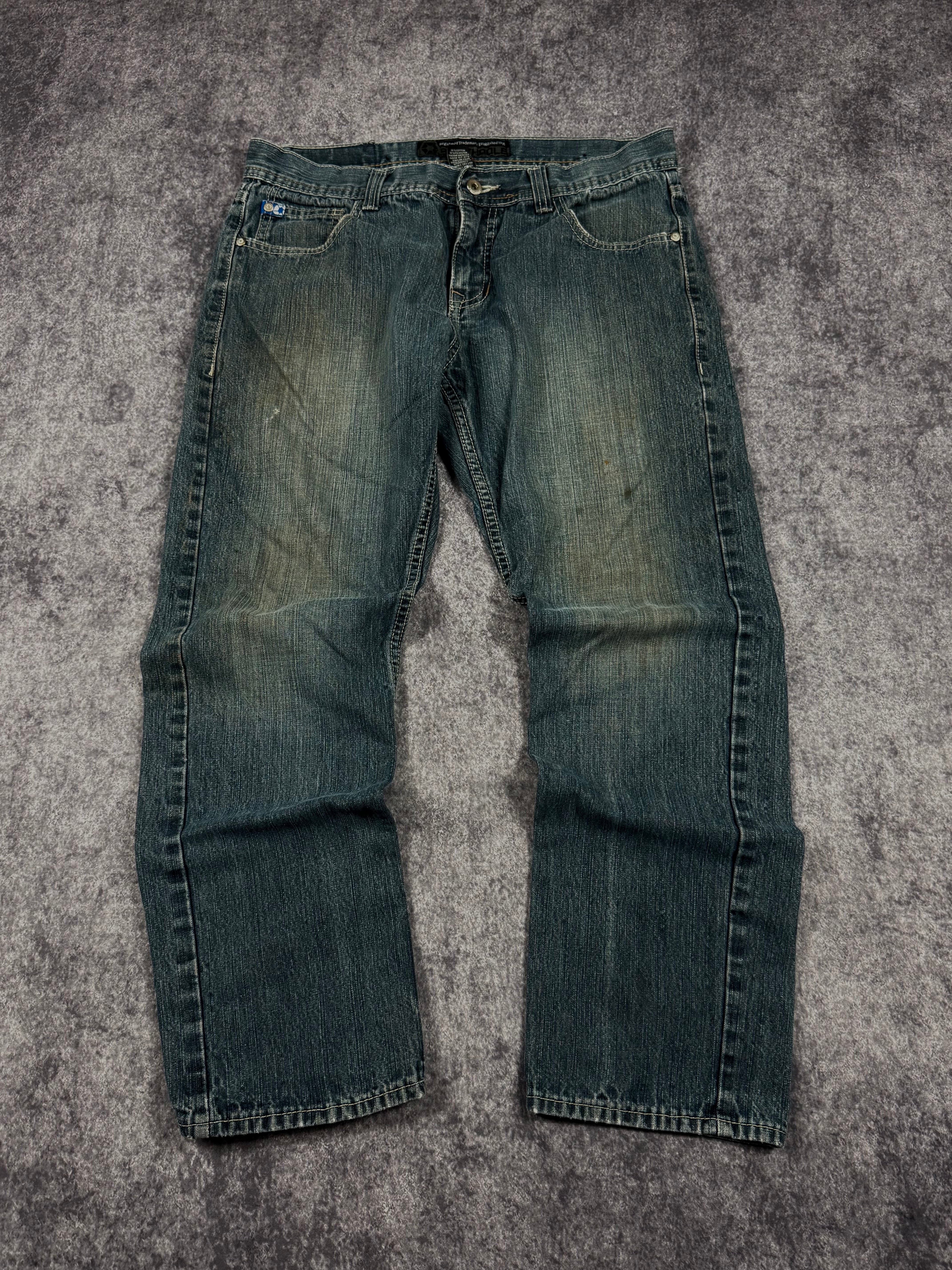 2000s southpole blue tab jeans (34x28)