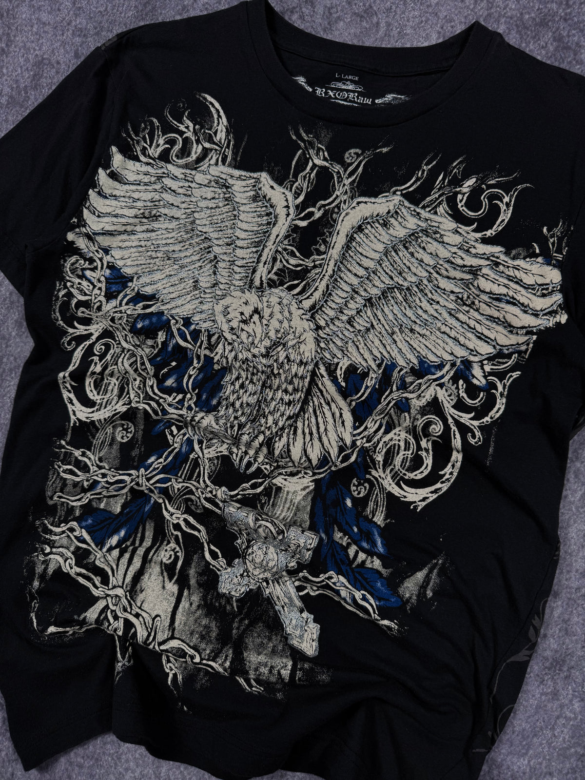 (rare) 2000s rxo raw chrome shirt (M)