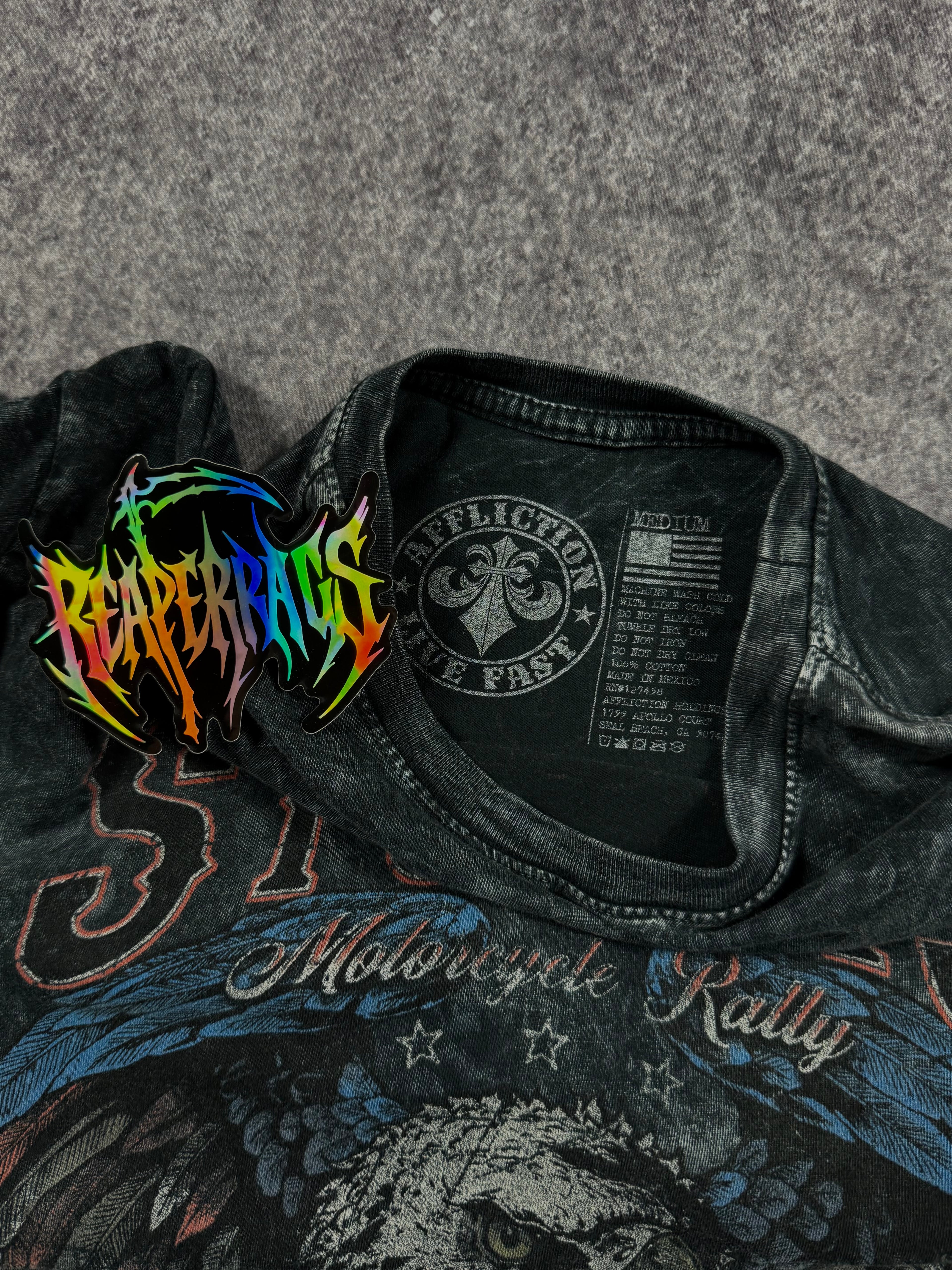 2000s affliction x sturgis shirt (M)