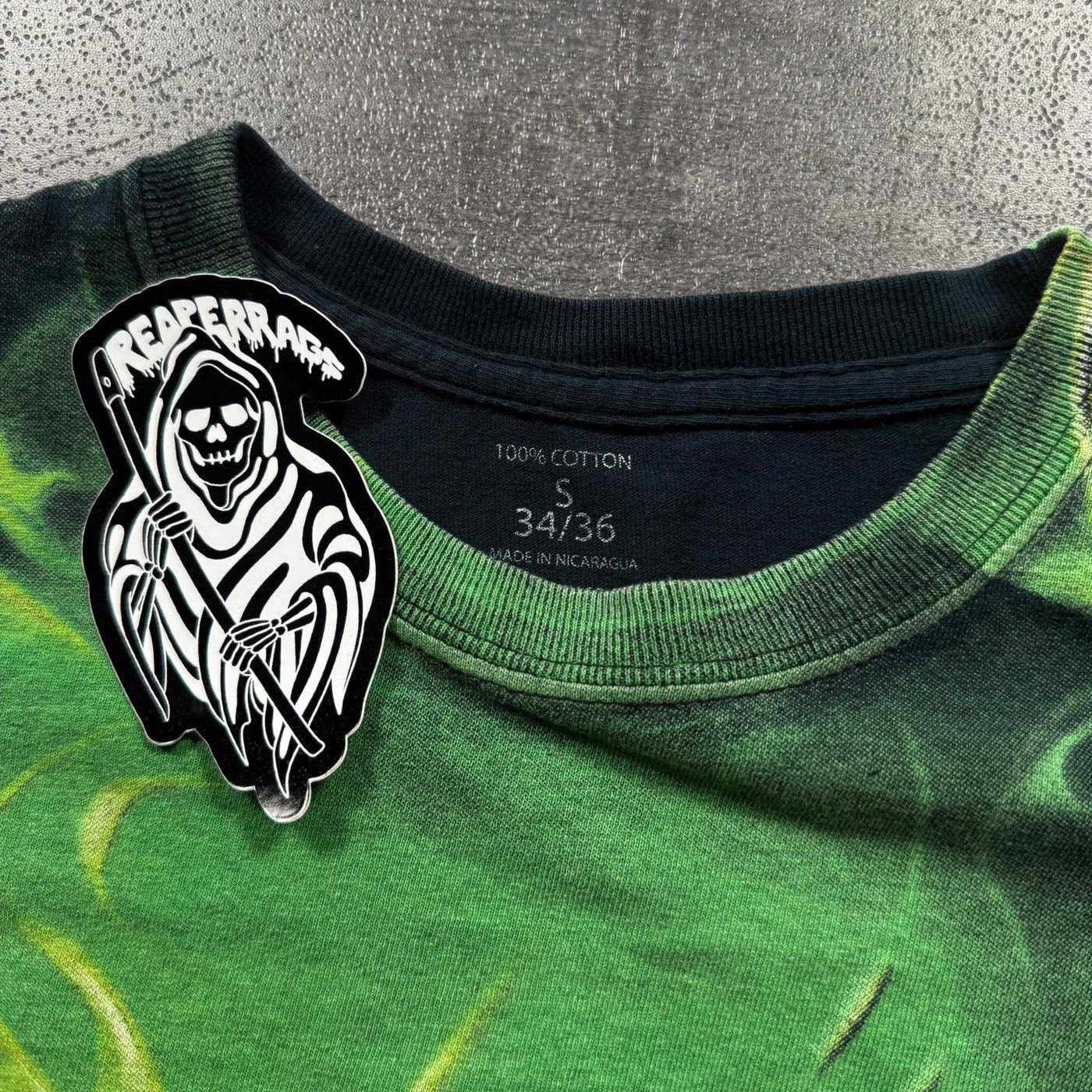 2000s Flaming Skull Shirt (S)
