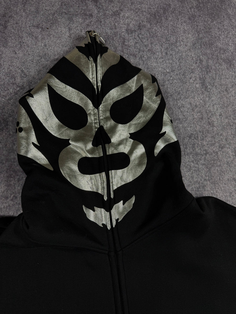 (rare) deadstock 2000s southpole x la mascara chrome hoodie (L)