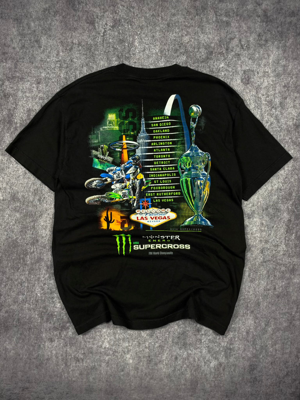 2000s MONSTER ENERGY x SUPERCROSS SHIRT (M)