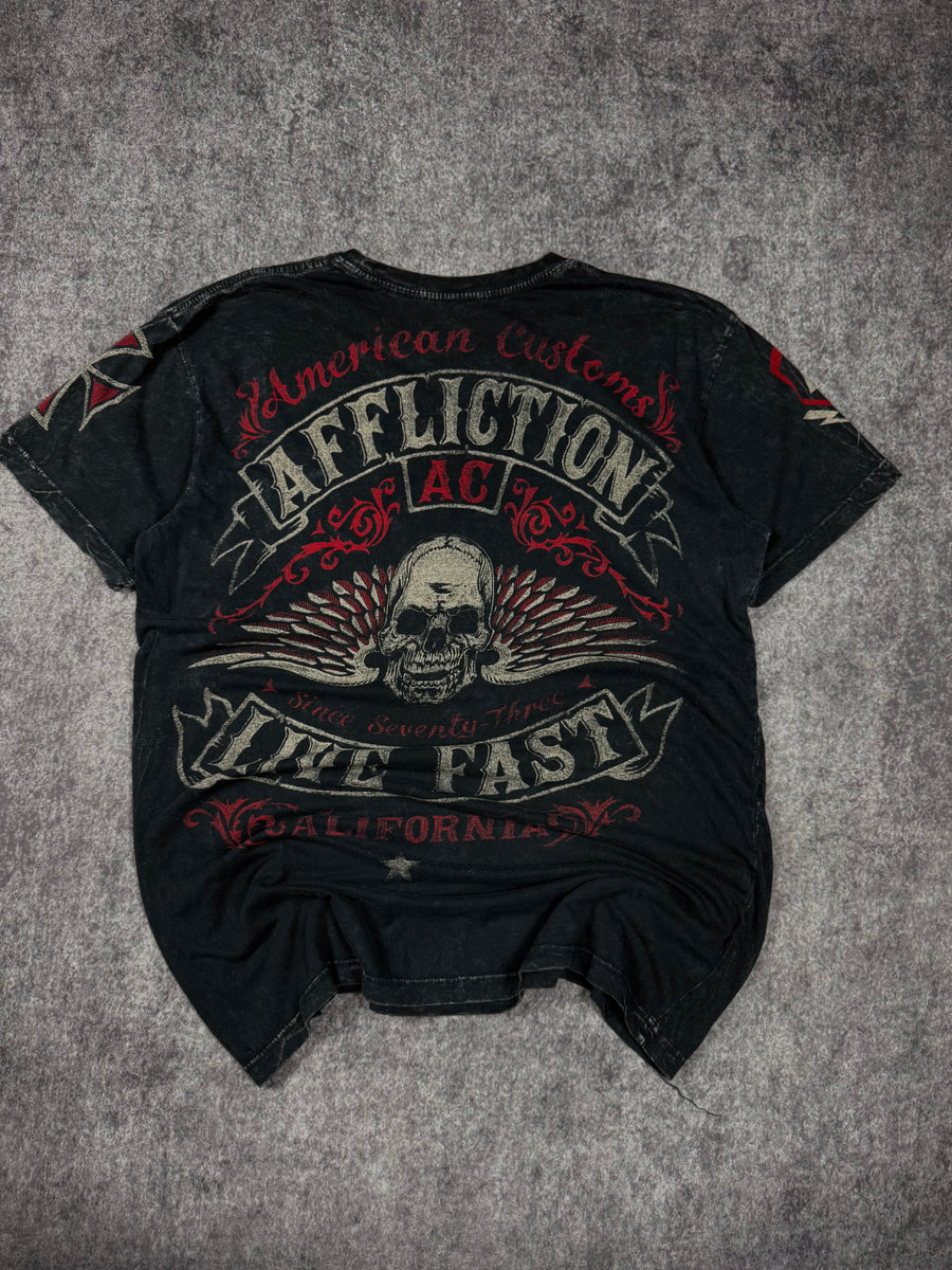 (rare) 2000s affliction shirt (L)