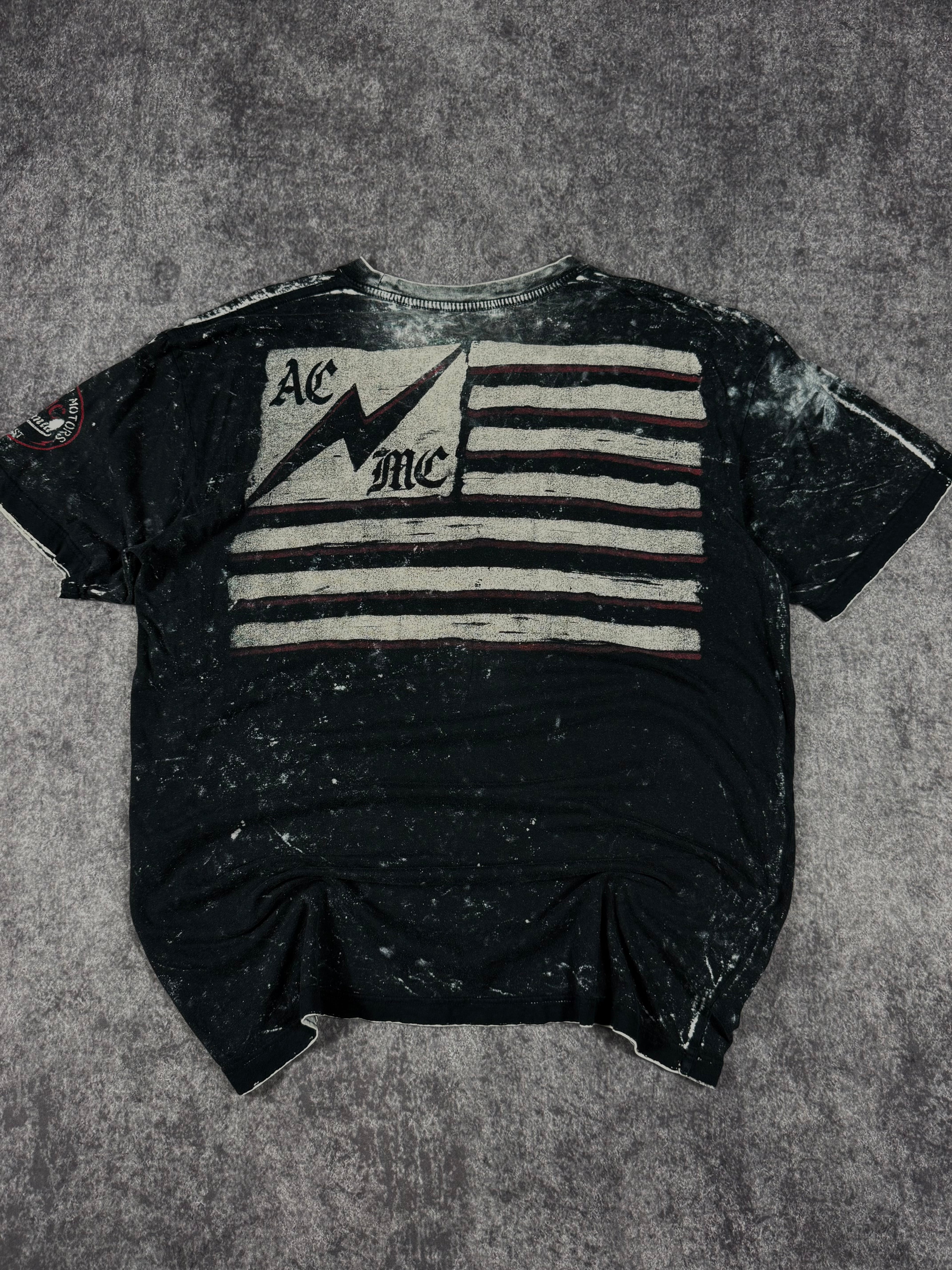 (rare) 2000s affliction reversible shirt (XL)