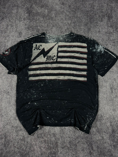 (rare) 2000s affliction reversible shirt (XL)