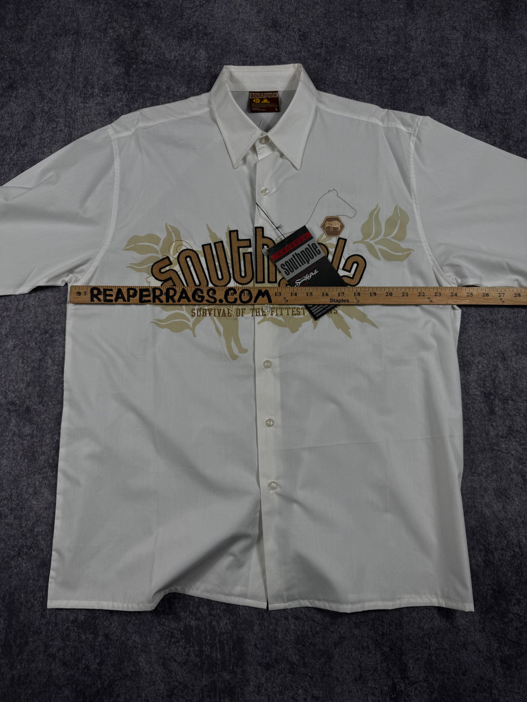 (rare) deadstock 2000s southpole button up shirt (L)