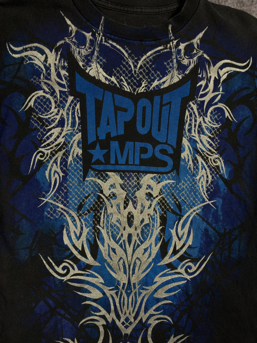 (GRAIL) 2000s CHROME TAPOUT SHIRT (S)