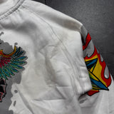 Deadstock 2000s Rhinestone Skull Hoodie (XL)