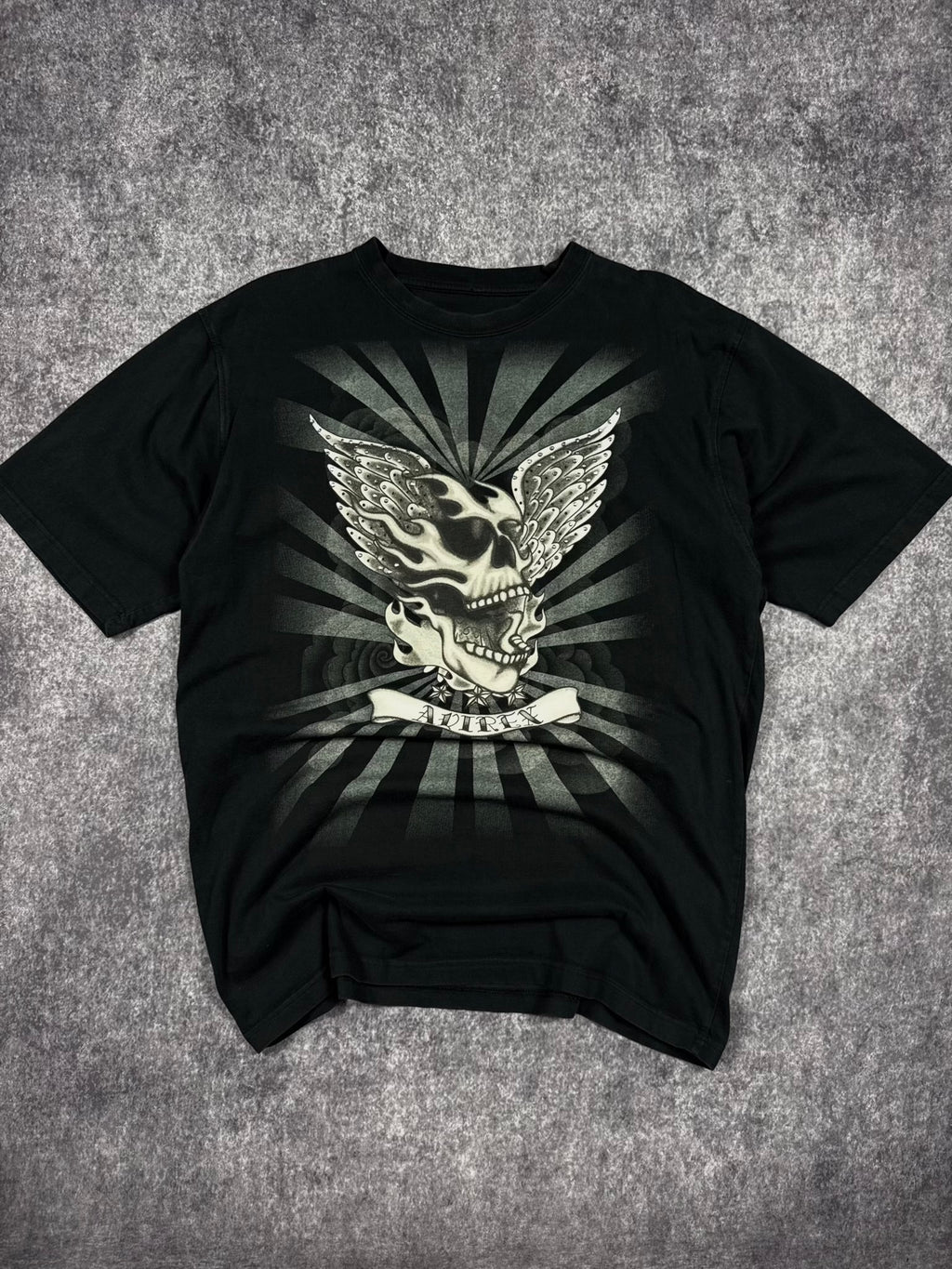 (RARE) 2000S AVIREX RHINESTONE SHIRT (L)