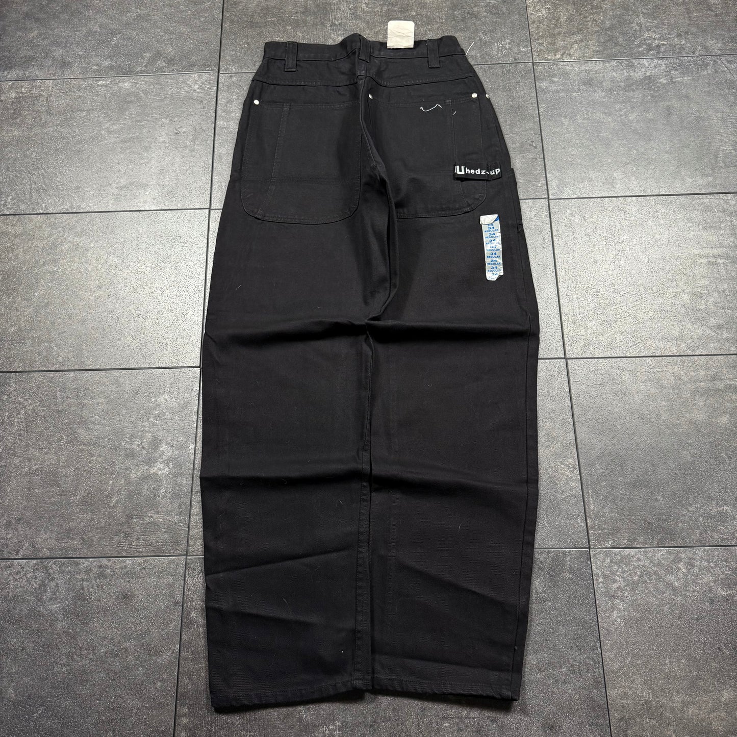 Y2K Deadstock JNCO Style Baggy Hedz Up Jeans (30x33)