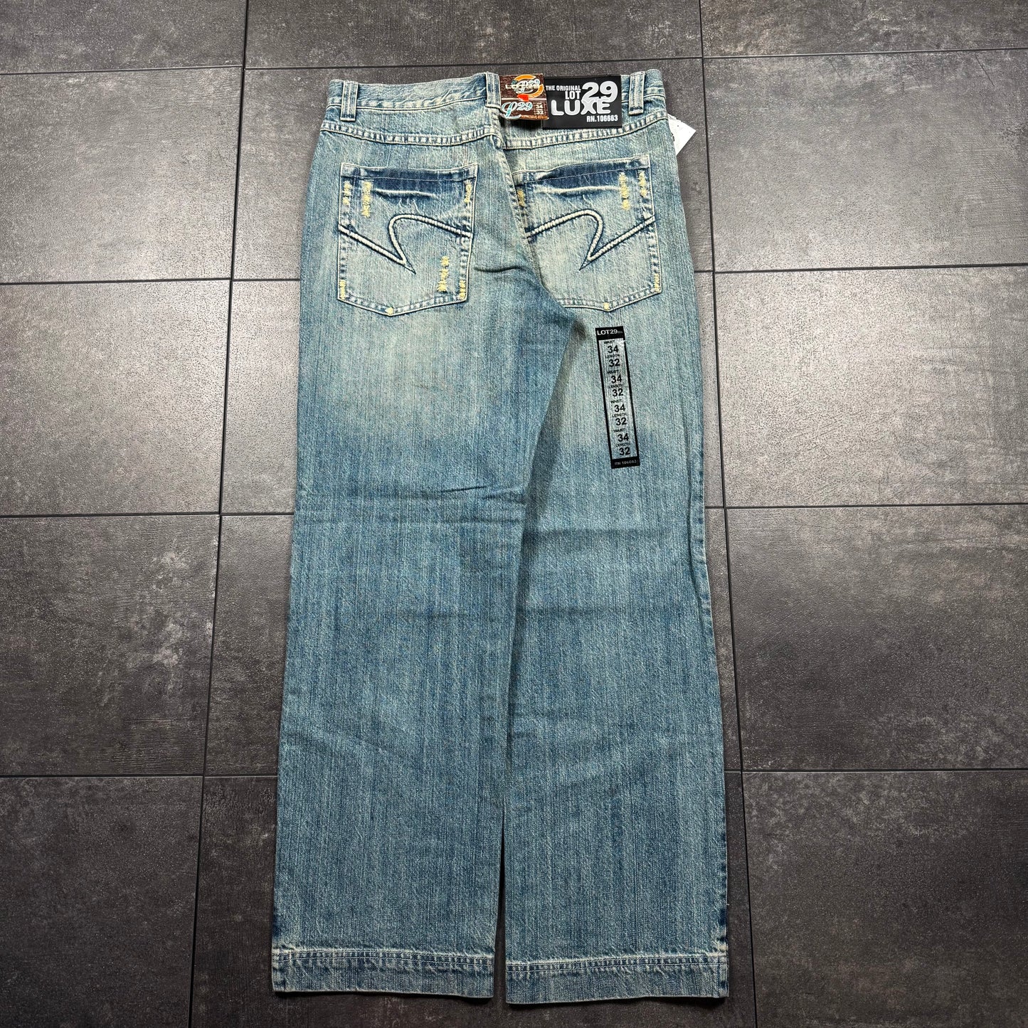 Y2K Deadstock JNCO Style Lot 29 Baggy Jeans (34x32)