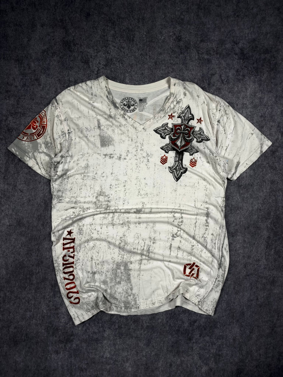 (RARE) 2000s AFFLICTION SHIRT (L)