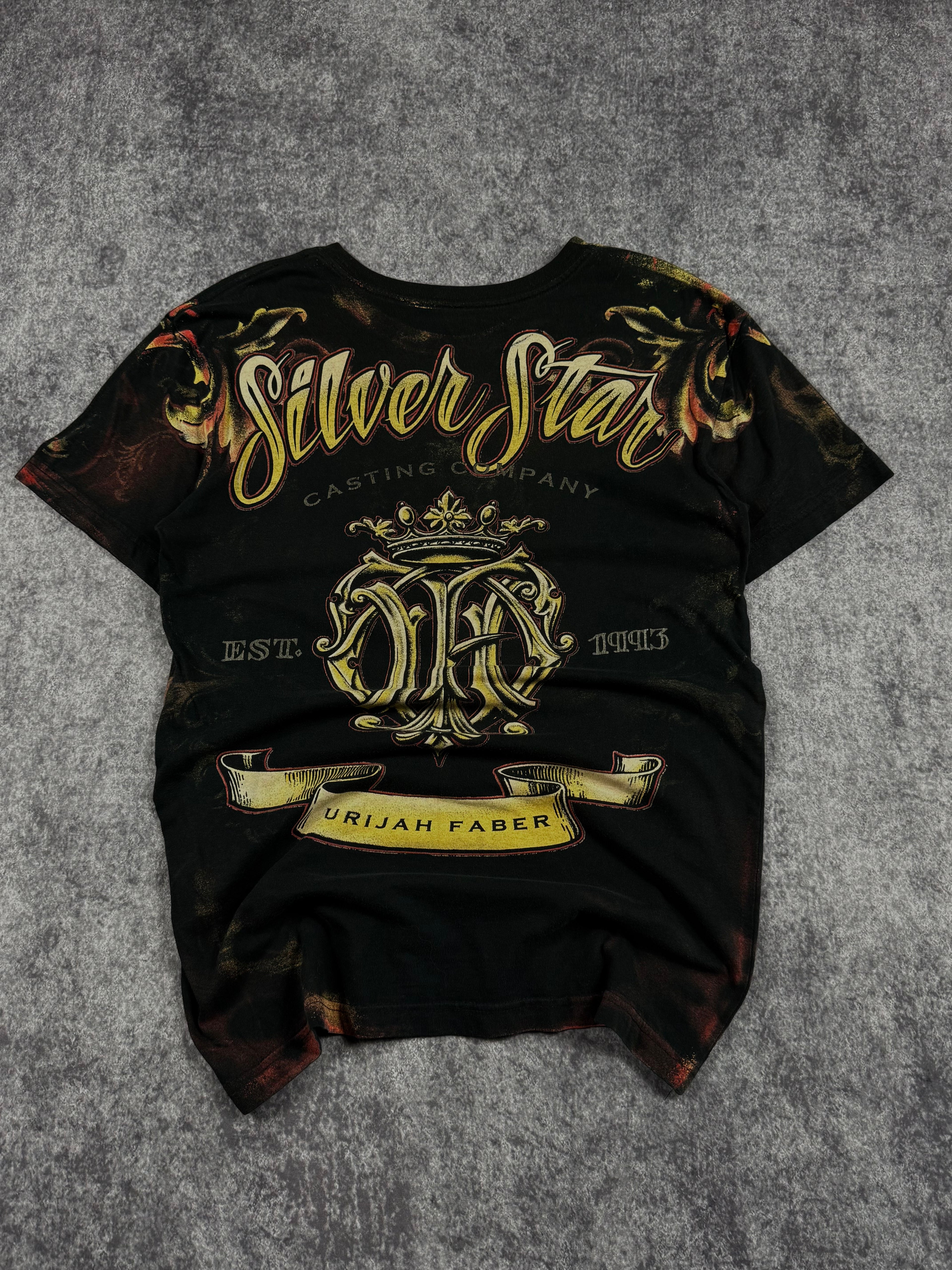 (rare) 2000s silver star shirt (S)