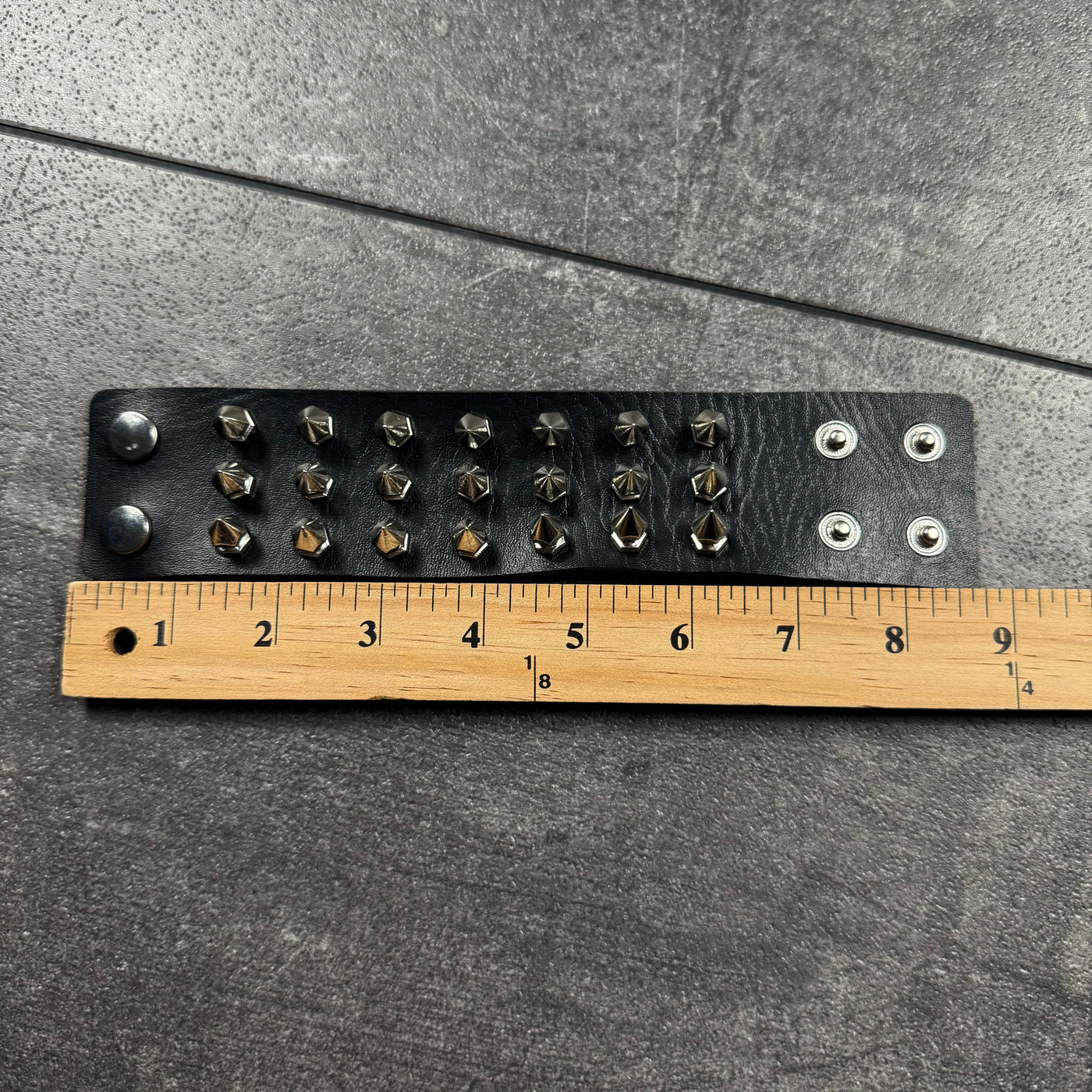 Triple Row Spike Bracelet