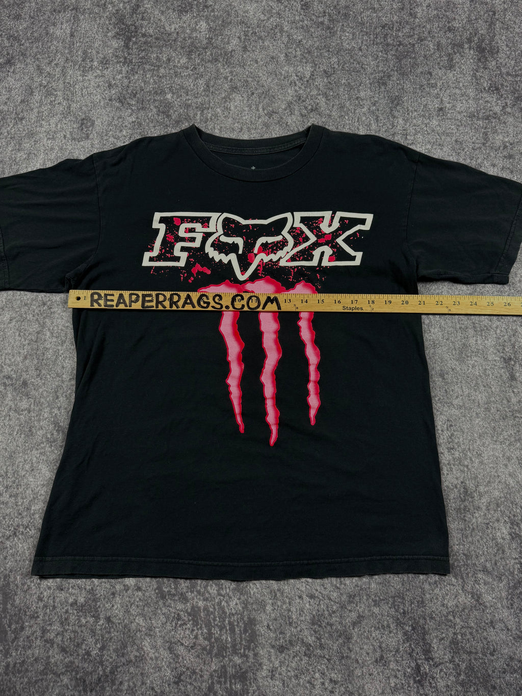 (rare) 2000s monster energy x fox racing shirt (L)