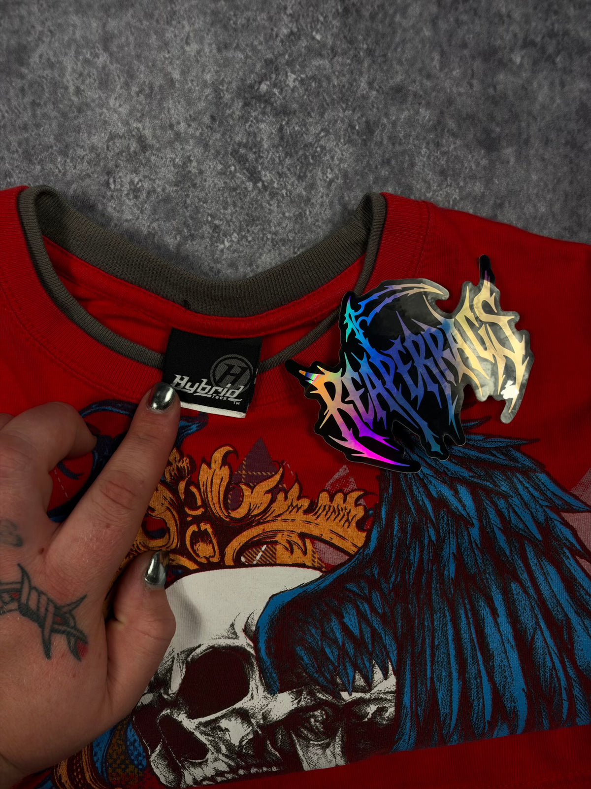 (RARE) 2000s HYBRID LAYERED SHIRT (L)