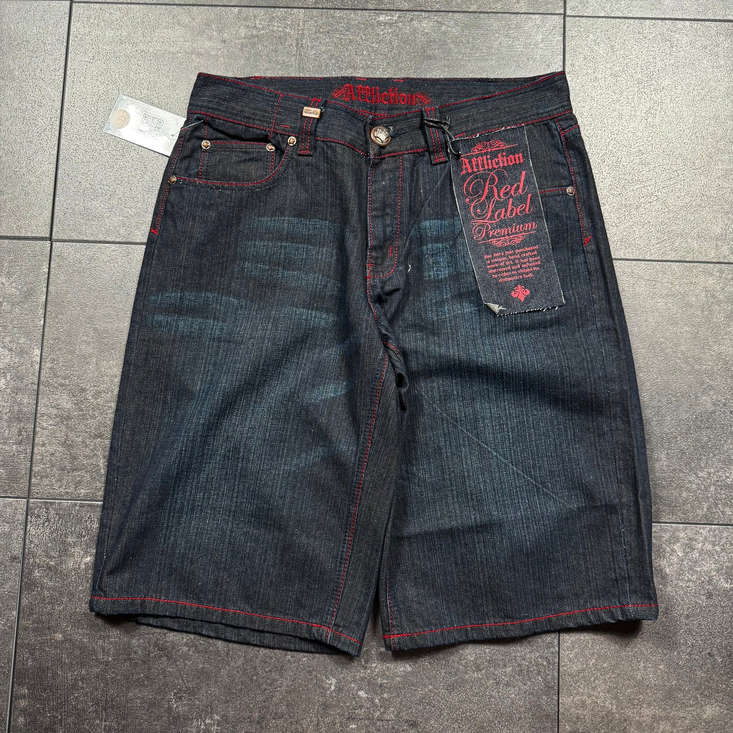 Deadstock Y2K Affliction Skull Jorts (34)