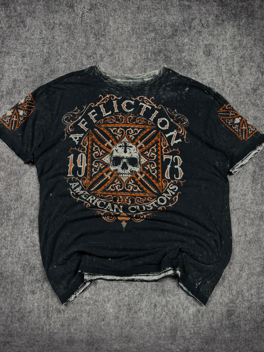 2000s affliction reversible shirt (XL)