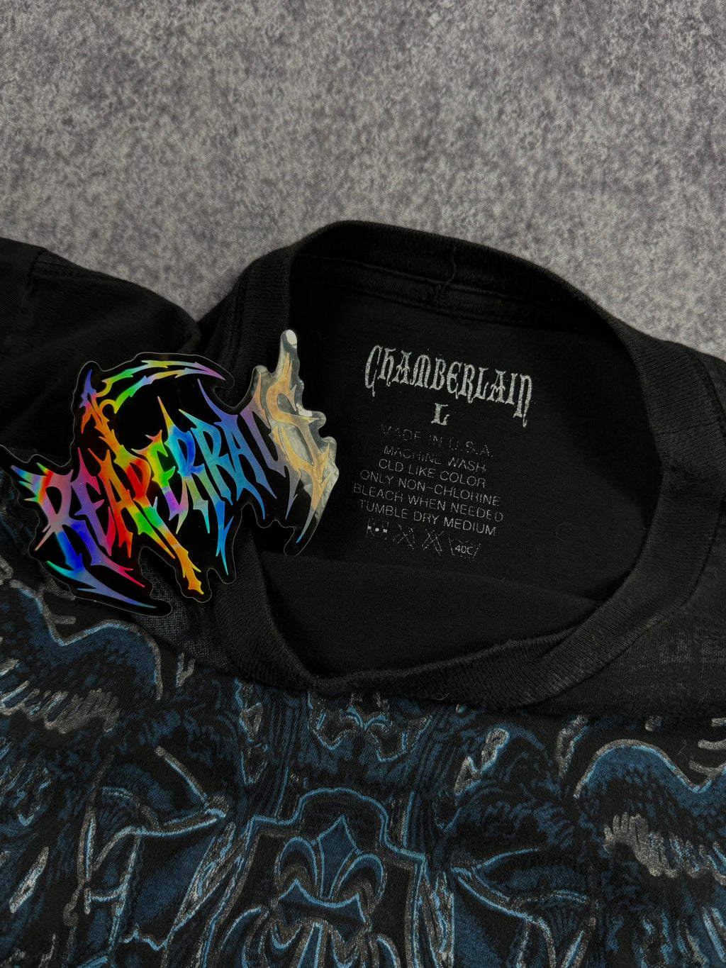 (rare) 2000s chamberlain chrome shirt (S)