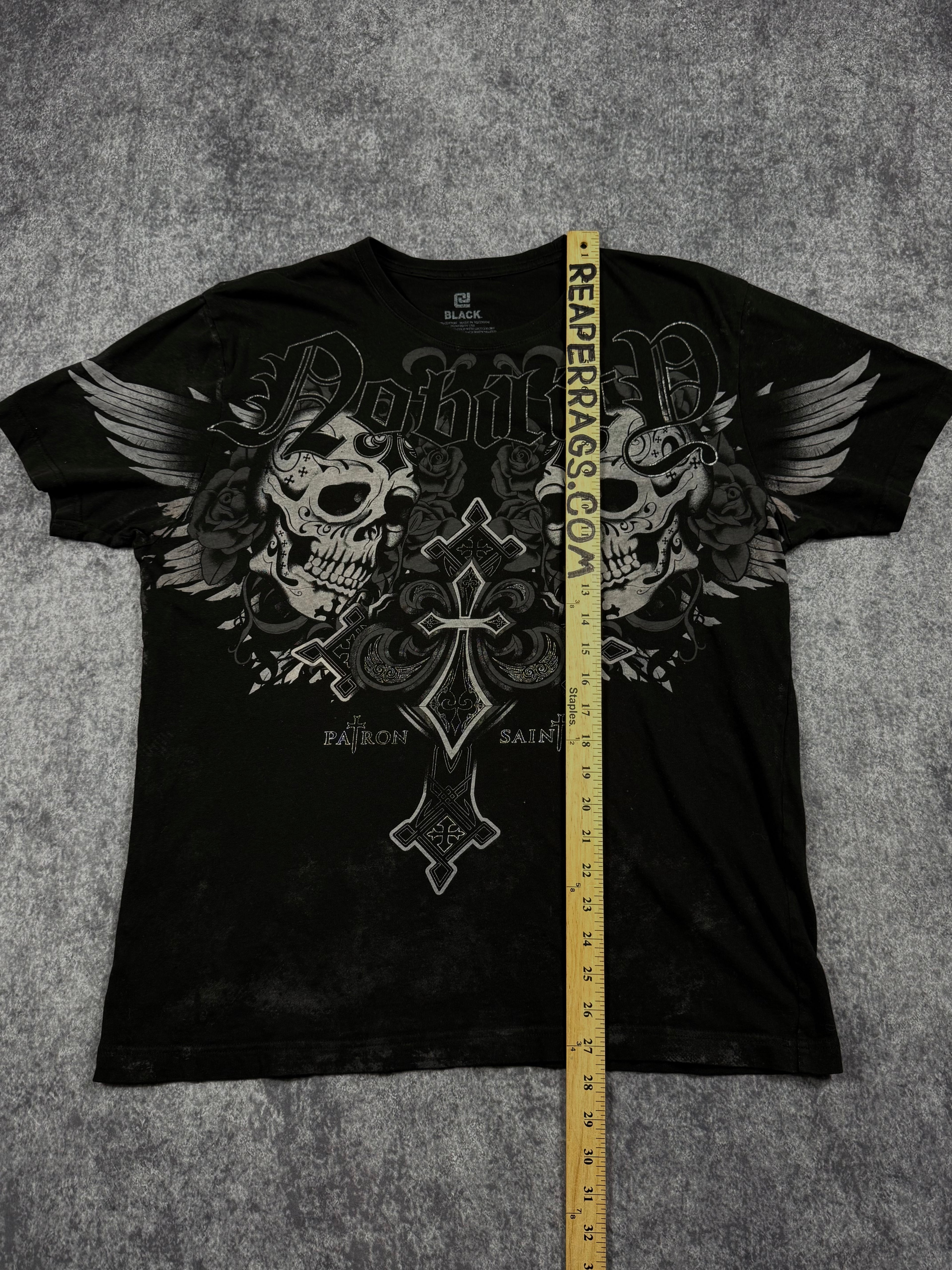(rare) 2000s black x nobility shirt (L)
