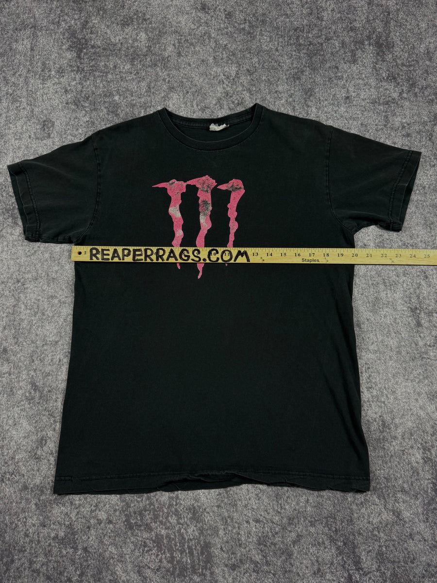 (rare) 2000s monster energy x fox racing shirt (M)