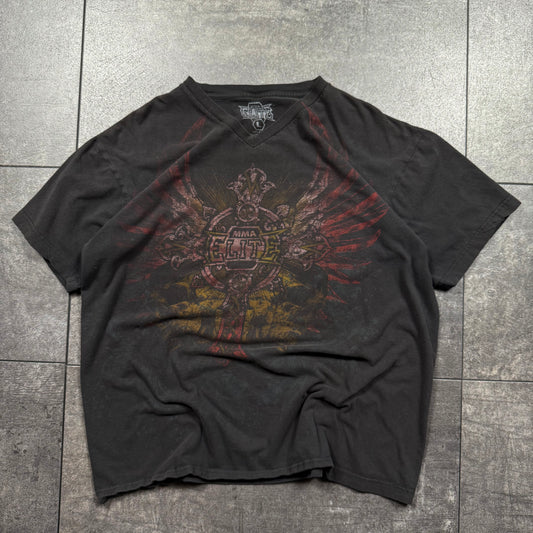 Y2K MMA ELITE Cross Grunge Tshirt (L)