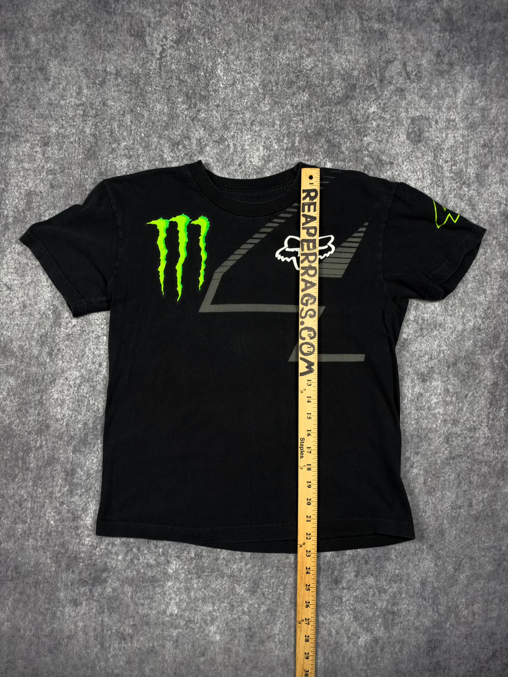 2000s FOX RACING x MONSTER ENERGY SHIRT (S)