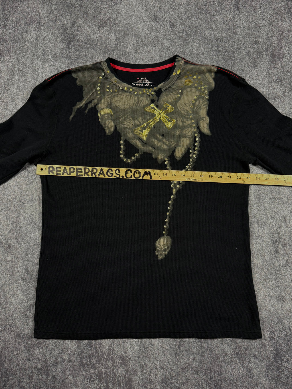 (rare) 2000s affliction x ozzy osbourne thermal (XL)