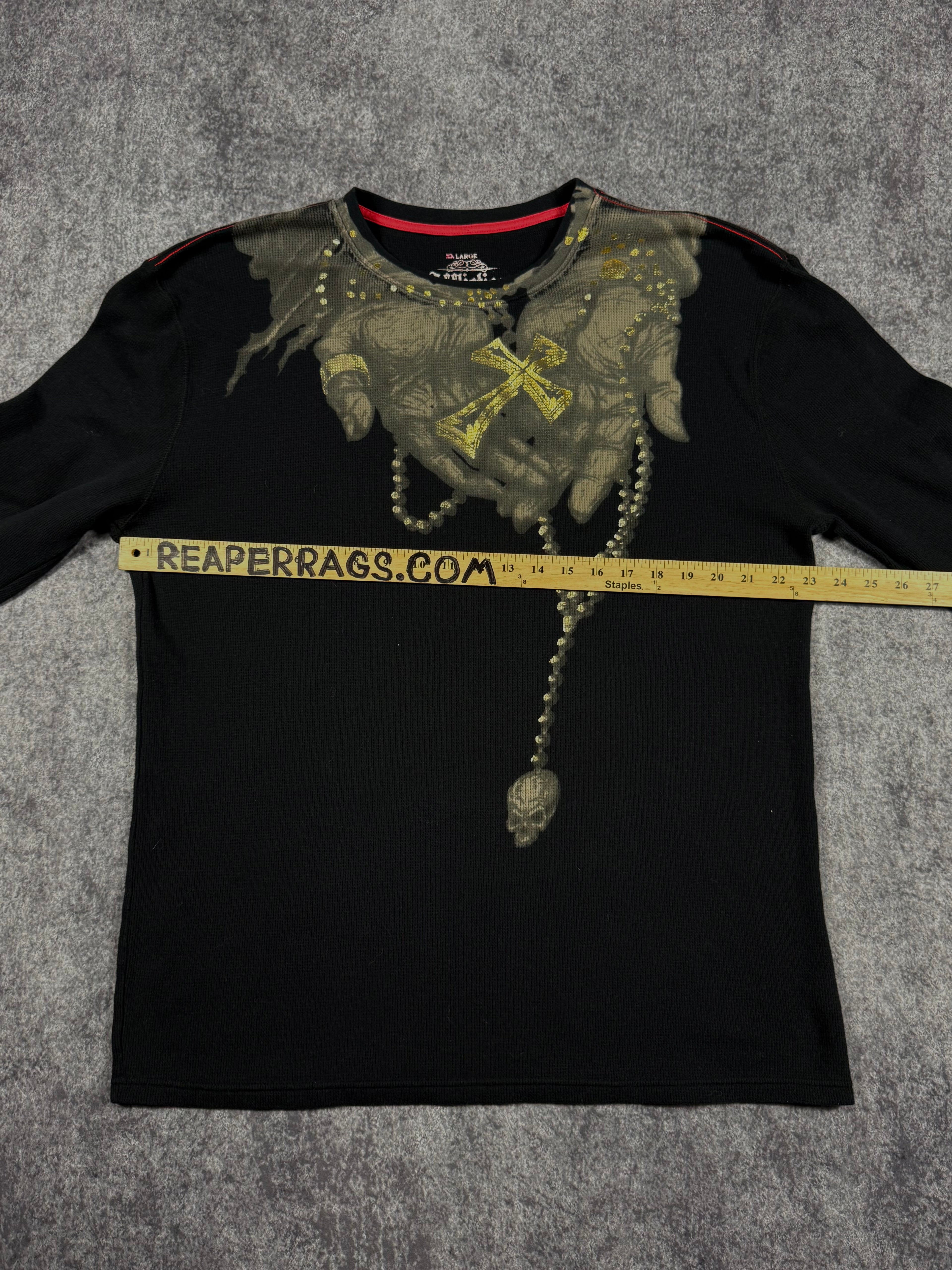 (rare) 2000s affliction x ozzy osbourne thermal (XL)