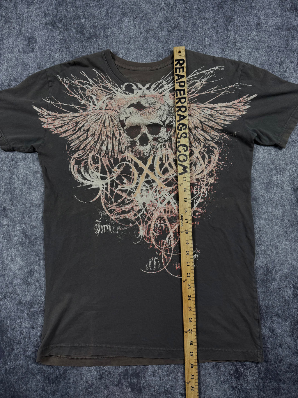 (rare) 2000s xtreme couture chrome shirt (L)