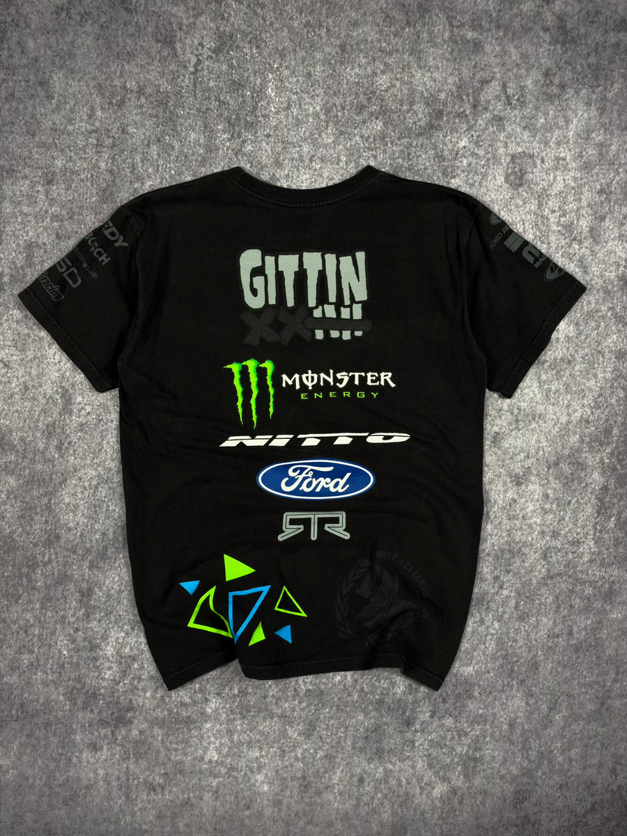 (RARE) 2000s MONSTER ENERGY x GITTIN SHIRT (S)