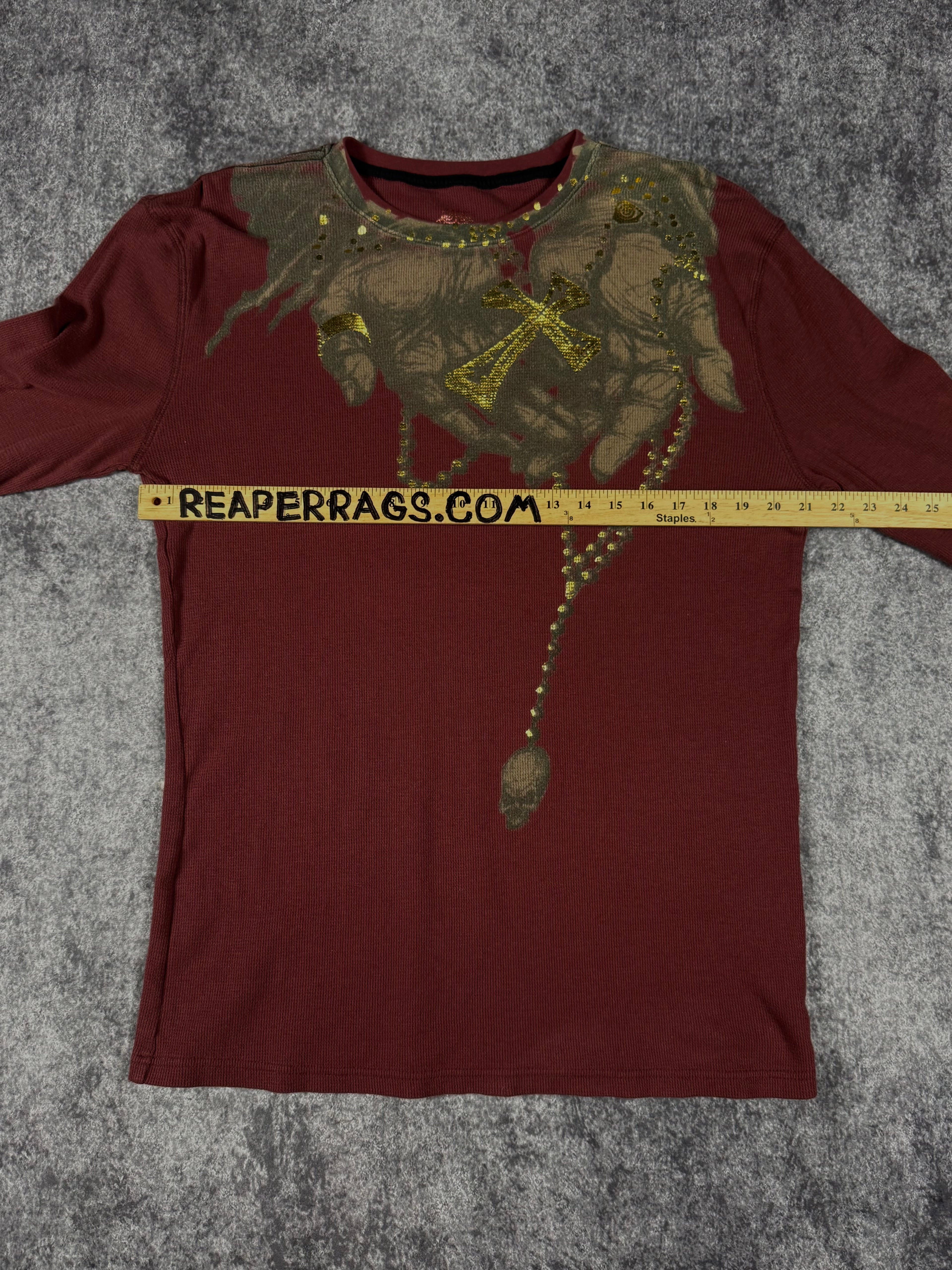 (rare) 2000s affliction x ozzy osbourne thermal (L)