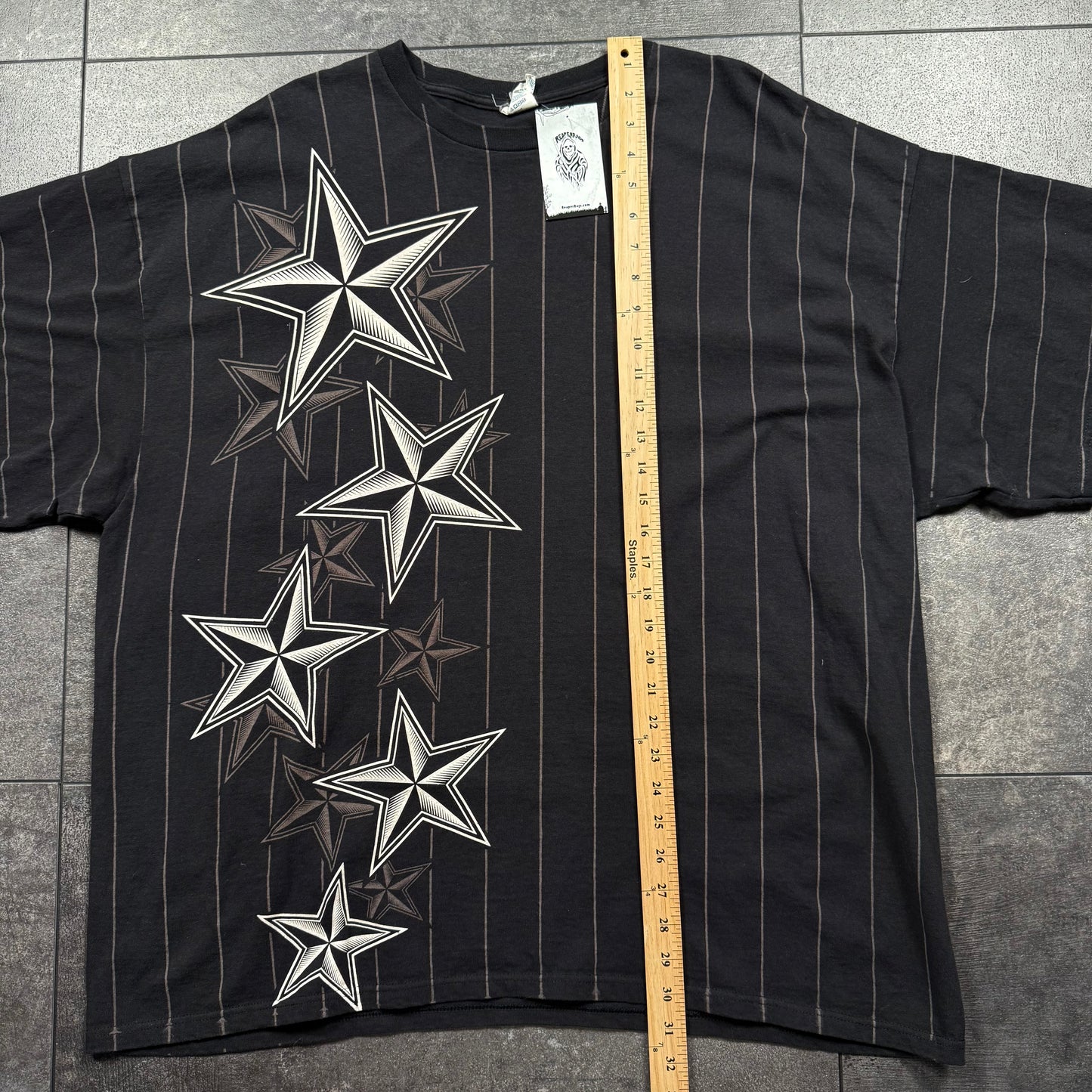 Y2K Grunge Stars Tshirt (XXL)