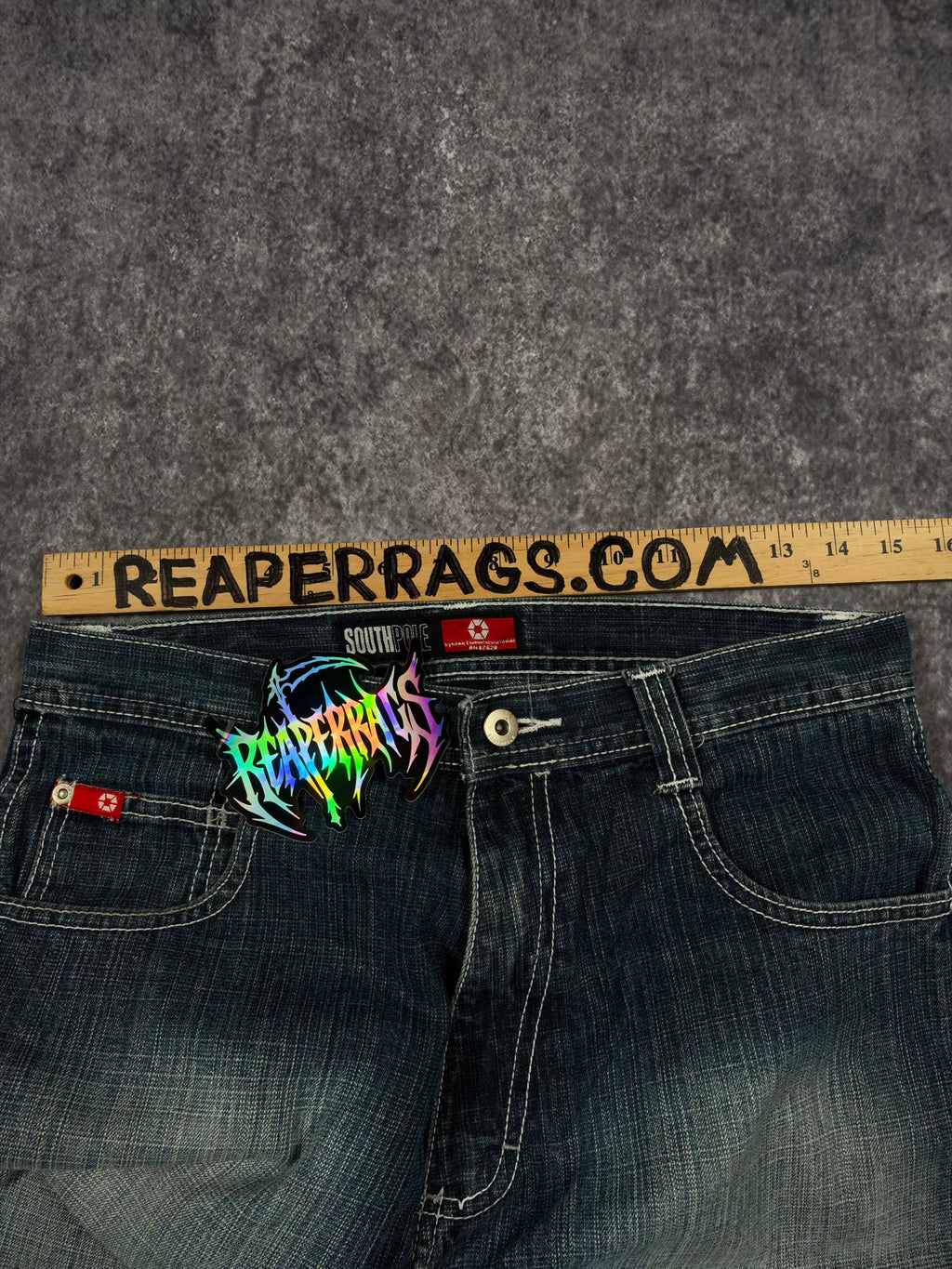 (GRAIL) 2000s SOUTHPOLE RED TAB JEANS (30x30)