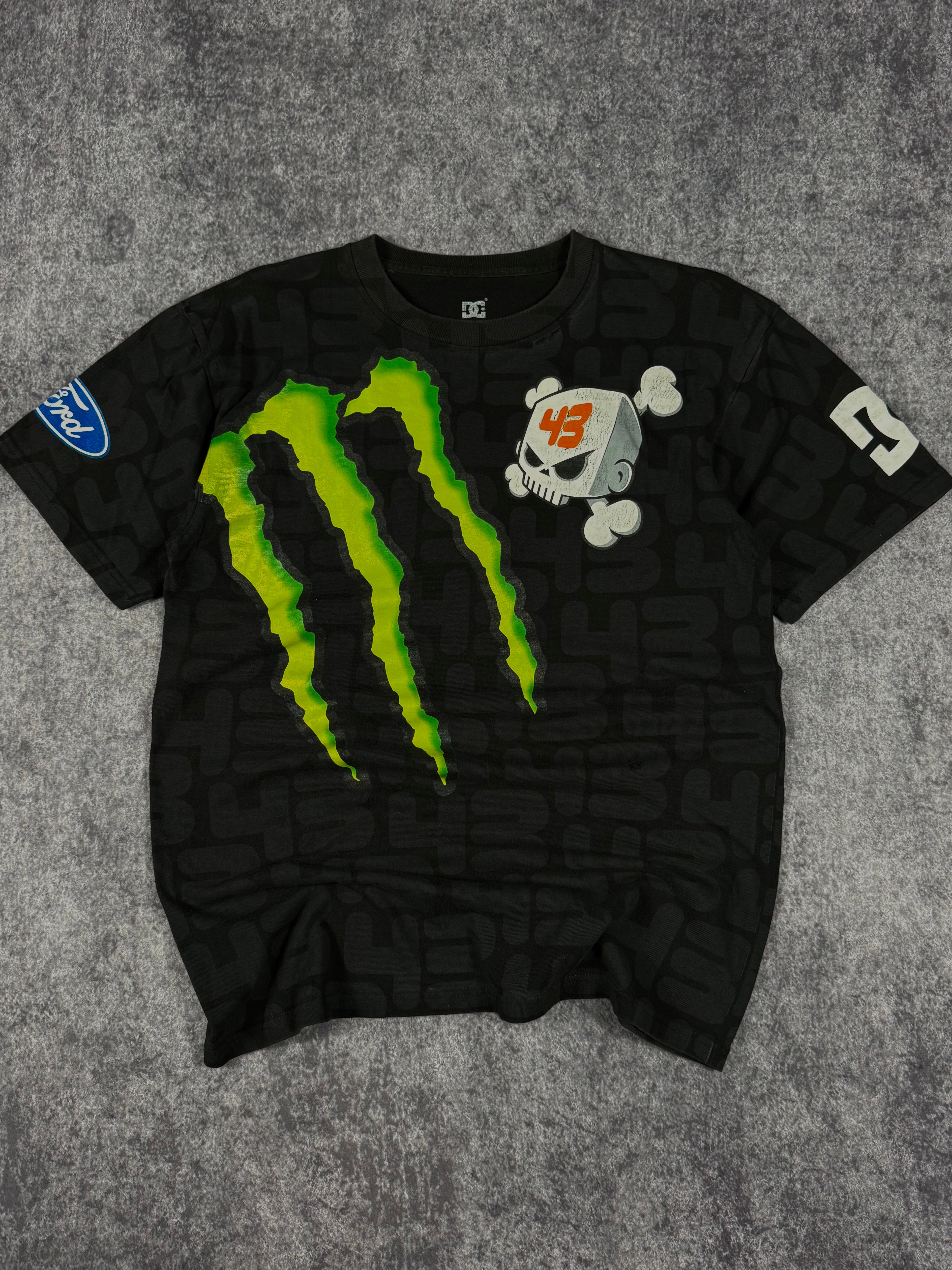 (rare) 2000s monster energy x dc shoes x ken block shirt (M)