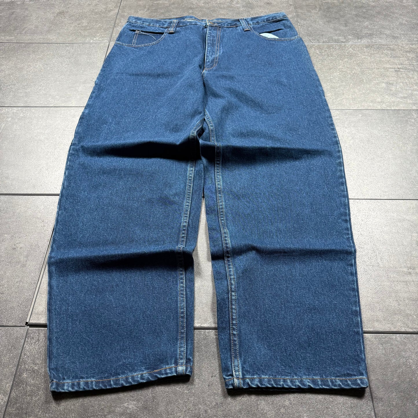 Y2K Baggy Embroidered Jeans (40x33)